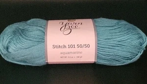 MATASSA/PALLA DI HOBBY LOBBY STITCH 101 50/50 FILATO - COLORE #03 ACQUAMARINA - Foto 1 di 4