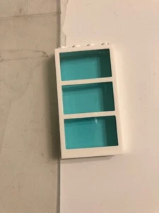 Lego Windows White Base Blue Glass Triple Pane - Picture 1 of 1
