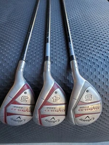 Set Callaway Diablo Edge 3, 4, & 5 Hybrids Graphite Regular - Picture 1 of 6