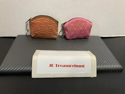 "Lote de 2 llaveros monedero hechos a mano de 3,5"" nuevos nunca usados 🔥🔥🔥" Foto 1 de 4