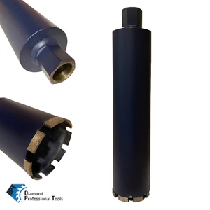 Paquete de 3 brocas de núcleo de diamante húmedo de 4"" para ladrillos de asfalto de concreto 1-1/4""-7 hilos - Imagen 1 de 14