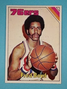 1975-76 Topps Fred Boyd Philadelphia 76ers #167 NM 🏀