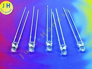 Stk. 5x LED 3mm 12V Weiß - White KEINEN WIDERSTAND MEHR !! Rund / Round #A1859 - Bild 1 von 1