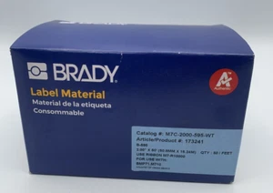 Brady M7c-2000-595-Wt Label, 2 In W, Outdoor, White - Picture 1 of 5