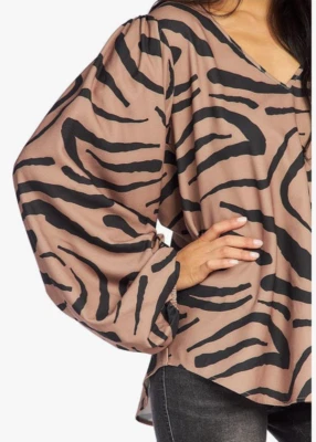 Nueva Blusa Mud Pie Para Mujer Talla S Julia Mangas Largas Globo Top Fluido Nueva con Etiquetas Foto 1 de 4