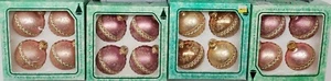 16 Vintage Christmas Krebs Pink & Gold Designer Ornaments w/ Accent Ribbon SALE! - Picture 1 of 16