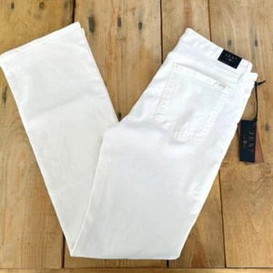 7 For All Mankind NWT White Jeans Slim Bootcut Size 10 Jen7 - Picture 1 of 7