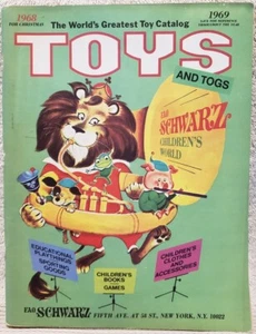 VINTAGE 1968 F.A.O. SCHWARZ TOY CATALOG STEIFF PEANUTS CORGI MATCHBOX DINKY LEGO - Picture 1 of 11