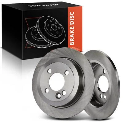 2x Disc Brake Rotors for Mini Cooper 2007-2015 1.5L 1.6L 2.0L Rear Left & Right - Imagem 1 de 4