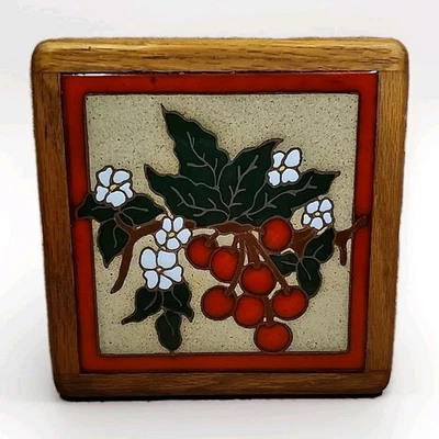 De colección Cerezo y Flores Azulejo Elevado Madera Remache Corcho Fondo Terra Madre Foto 1 de 4