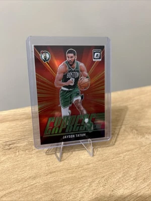 2024-25 Donruss Optic Express Lane Jayson Tatum #9 Holo Prizm verde limão /199 - Imagem 1 de 4