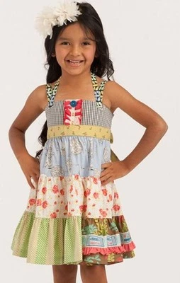 Vestido Matilda Jane Niñas Circo Admit One Halter Ellie Talla 4 Floral Foto 1 de 4
