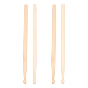 2 Pairs Children's Drumsticks Toddler Practice Kids Maple - Picture 1 of 12