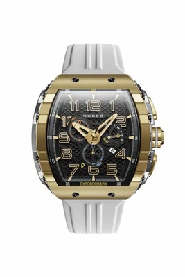 Reloj cronógrafo para hombre Nubeo Magellan retrógrado, oro blanco, NB-6088-06 Foto 1 de 4