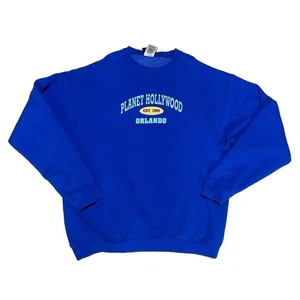 Pro Player Planet Hollywood Sweatshirt Crewneck Royal Blue Size XL - Picture 1 of 7
