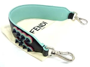 FENDI Strap You Mini Leder Nieten Tasche Schultergurt, schwarz - Bild 1 von 3