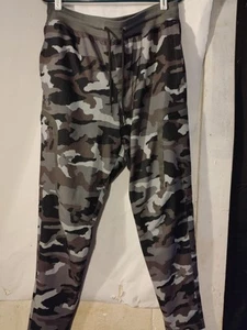 Under Armour Men’s L Elite Cargo Pants Grey Black Camo UA Stretch Joggers - Picture 1 of 3