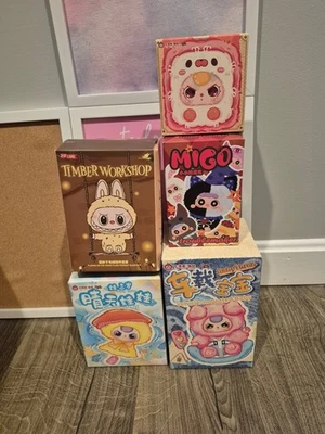 Pop Land Timber Workshop,Baby Three 车辆安装毛绒,Migo 5 件套套装 — 第 1/4 张图片