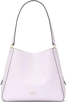 Bolso Cartera Kate Spade Leila Mediano Triple Compartimento Hombro Lila Luz de Luna Foto 1 de 4