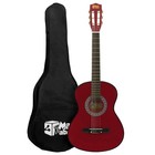Red 1/4 Classical Guitar by Mad About - Colourful Guitar with Bag