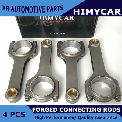 HIMYCAR  H-BEAM FORGED 4340 CONRODS FIT HONDA ACURA SCAT K24A2 K24A K24A4 - Image 1 of 4