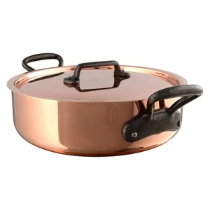 Mauviel M'150 Ci Rondeau With Lid, 9.36 Inch - Picture 1 of 1