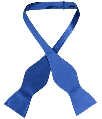 Biagio SELF TIE Bow Tie Solid ROYAL BLUE Color Mens BowTie - Image 1 of 3