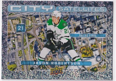 2024-25 Upper Deck Series 1 City Satellites Speckle #CS-14 Jason Robertson - Image 1 of 2