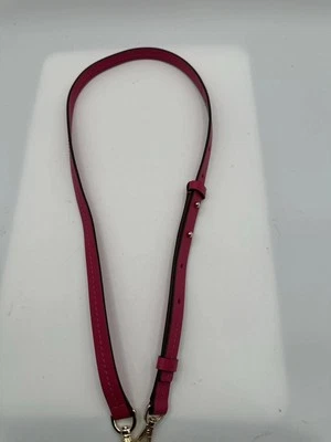 MICHAEL KORS CORREA DE REPUESTO DE HERRAJES DE CUERO FUCSIA TONO DORADO Foto 1 de 4