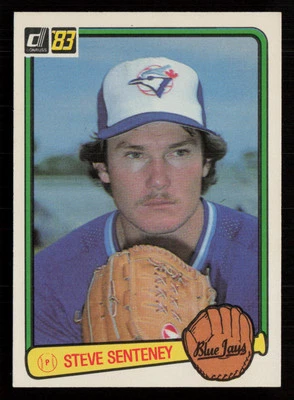 Steve Senteney 1983 Donruss #52 RC Rookie Toronto Blue Jays Baseball Card - Image 1 of 2
