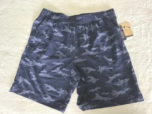 Blue Mountain Tech Shorts Size Large Navy Camo Quick Dry Pockets - Picture 1 of 9