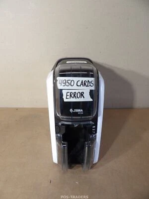 Zebra ZC100 Card Printer ZC11-0000000EM00 LAN - 4950 CARDS - ERROR / EXCL RIBBON - Bild 1 von 4