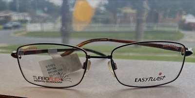 Easy Twist Eyeglasses Frames Brown MET872 Turboflex - Image 1 of 4