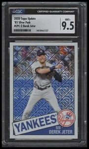 Derek Jeter 2020 Topps Update 1985 Chrome Silver Pack CPC-2 CGC 9.5 MT+ - Picture 1 of 2