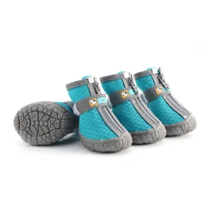 Dog Walking Shoes Anti-slip Winter Pet Boots Reflective Waterproof Warm Booties - Picture 1 of 14