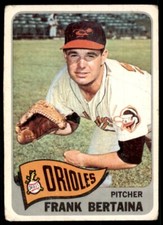 1965 Topps Frank Bertaina Baseball Cards #396