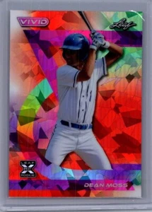 Dean Moss 2024 Leaf Vivid Baseball 1/1 prova di pre produzione - Foto 1 di 1