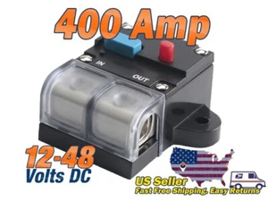 400-AMP 1/0, 0, 1, 2, GAUGE AWG WIRE CIRCUIT BREAKER HEAVY DUTY CAR AUDIO MARINE - Picture 1 of 11