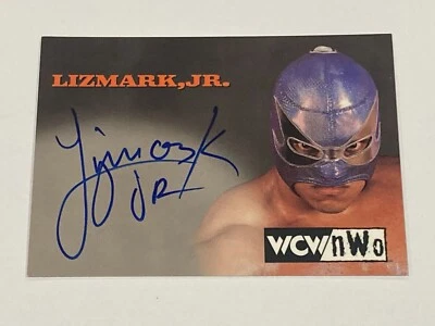 Lizmark Jr 1999 Topps WCW Embossed Autograph Card Auto WCW/NWO DMG VG READ - Image 1 of 4