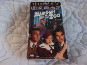 MORDE IM ZOO VHS UNIVERSAL HORRORTIERE LIONEL ATWILL RANDOLPH SCOTT - Bild 1 von 9