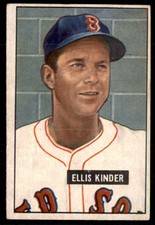 1951 Bowman EX #128 Ellis Kinder Boston Red Sox