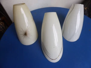 LampenGläser, 50er Jahre , Konvolute , 3 Stück , sehr selten - Bild 1 von 8