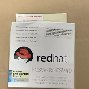 Red Hat Enterprise Linux ES Version 4 for x86 AMD64 & Intel EM64T FACTORY SEALED - Picture 1 of 4