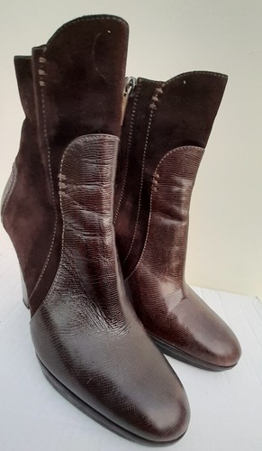 TOD’S Boots stivaletti in pelle marrone UK5.5 EU38.5