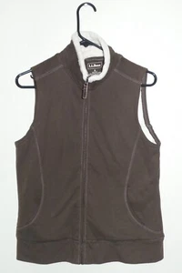 L.L Bean Womens Small Brown Vest - Picture 1 of 5