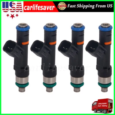 4* 0280158162 Fuel Injectors For Mercury Mariner 2.5L 2009 2010 2011 Ford Fusion Foto 1 de 4