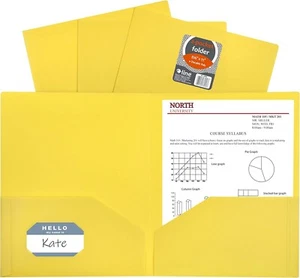 C-Line Two-Pocket Heavyweight Poly Portfolio, For Letter Size Papers - Picture 1 of 4