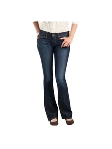 Lucky Brand Damenjeans Sofia Boot Jeans Größe 14/32 lang dunkle Waschung Denim neu mit Etikett - Bild 1 von 9