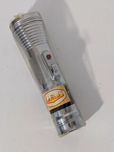 Ash Flash D Cell Chrome Flashlight Three Position Switch NEW - Picture 1 of 5