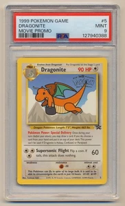 PSA 9 Pokemon 1999 Movie Black Star Promo Dragonite #5 MINT Condition!! - Picture 1 of 2